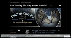Desktop Screenshot of carnivorecarryoutblog.com