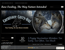 Tablet Screenshot of carnivorecarryoutblog.com
